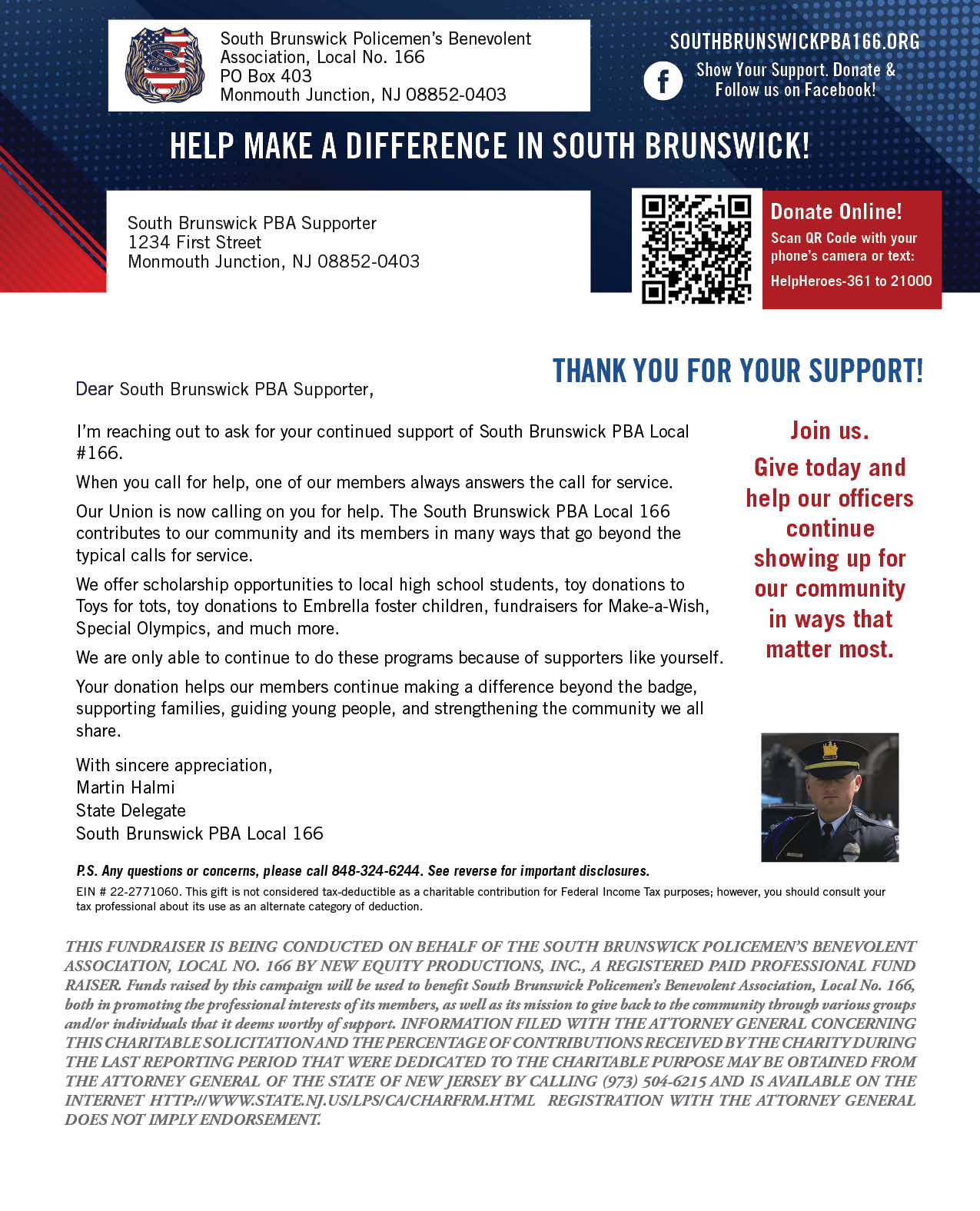 Donation Letter
